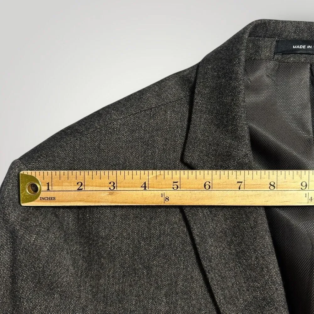 KENNETH COLE Mens Blazer 44L Sport Coat Two Button Suit Jacket Wool/Cotton